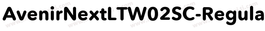 AvenirNextLTW02SC-Regular Regular字体转换